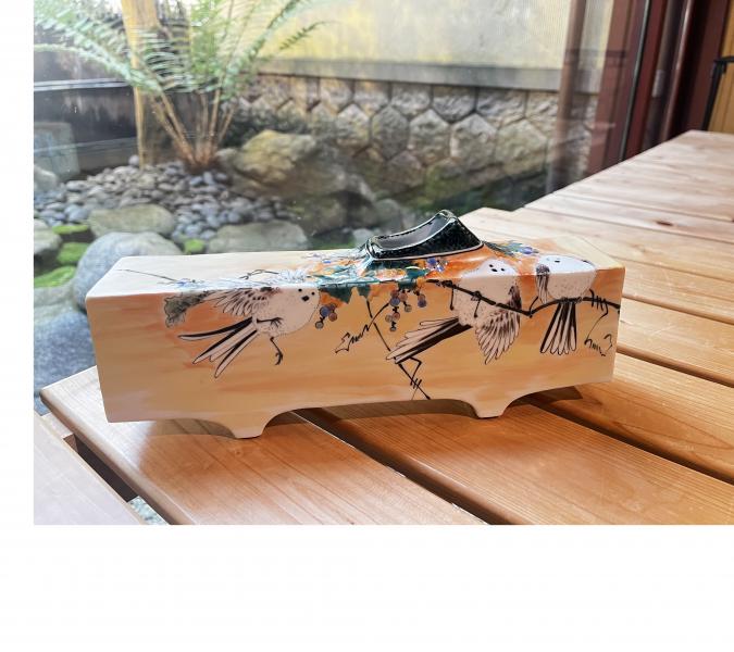 角花瓶　シマエナガ