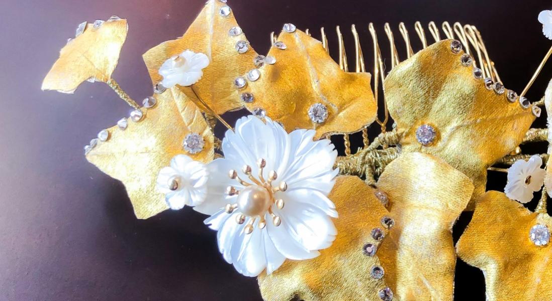 桜のヘア飾り　S-31