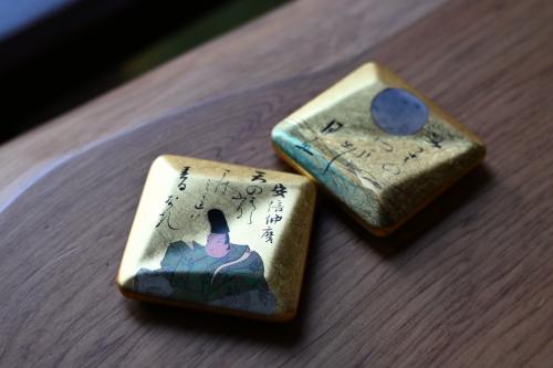 光琳かるた　箸置き2個セット　安倍仲麻